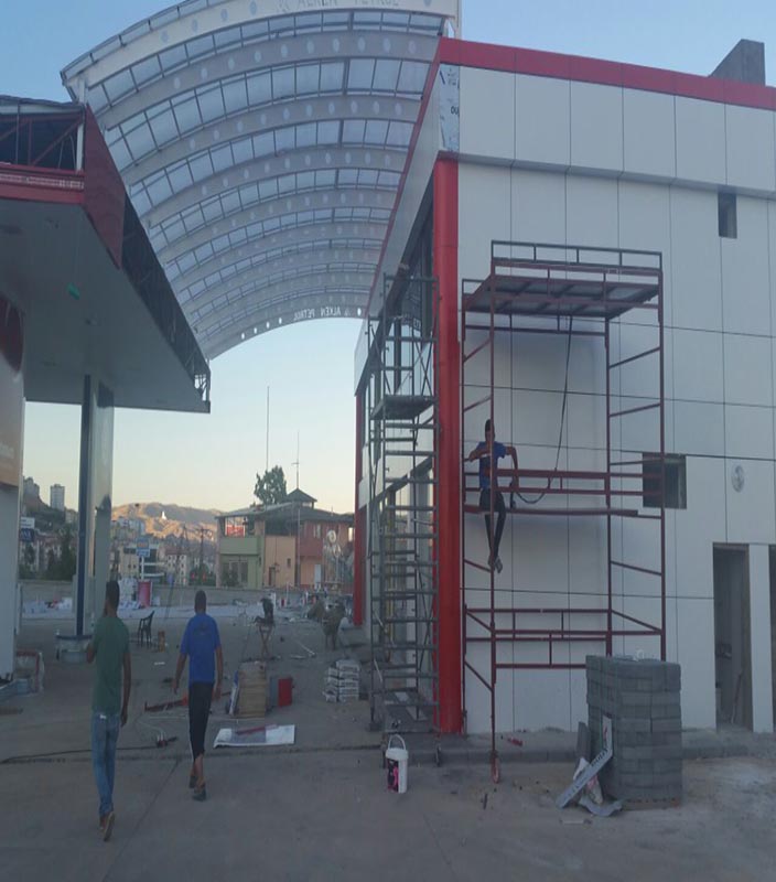 Elazığ Aytemiz Benzinlik İnşaat Tadilat ve dekorasyon Projesi