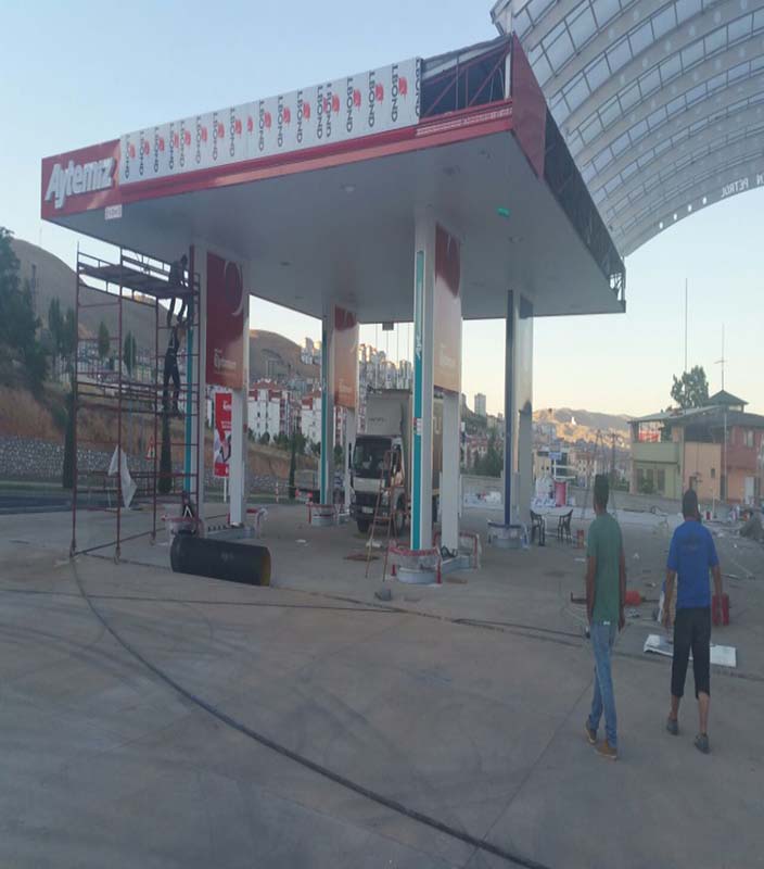 Elazığ Aytemiz Benzinlik İnşaat Tadilat ve dekorasyon Projesi