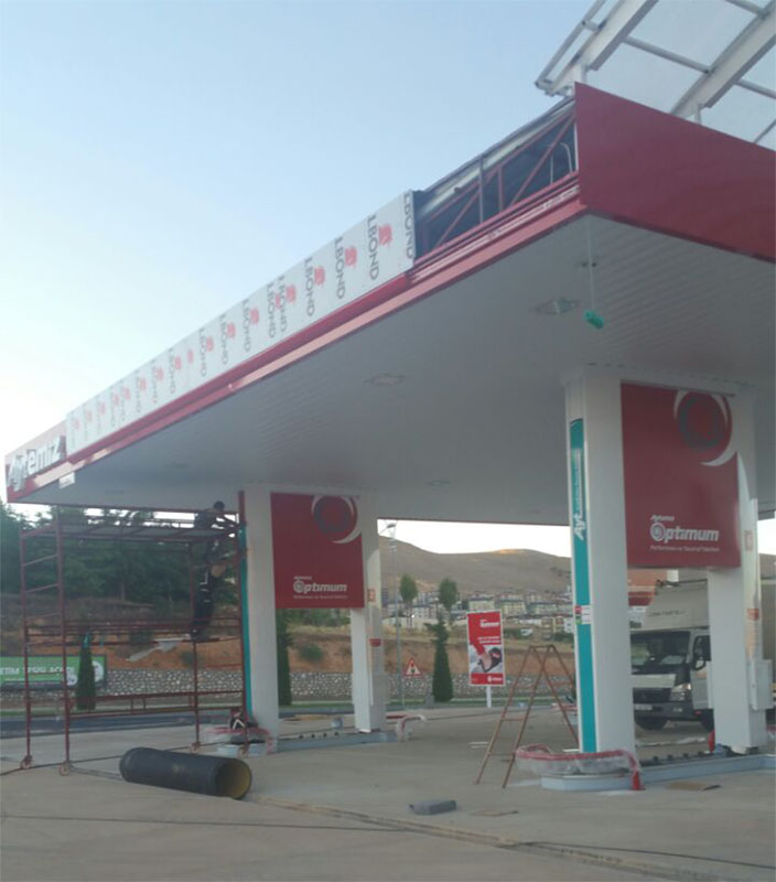 Elazığ Aytemiz Benzinlik İnşaat Tadilat ve dekorasyon Projesi