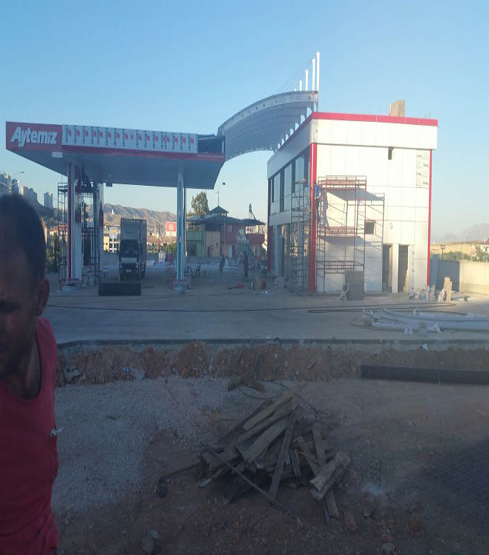 Elazığ Aytemiz Benzinlik İnşaat Tadilat ve dekorasyon Projesi