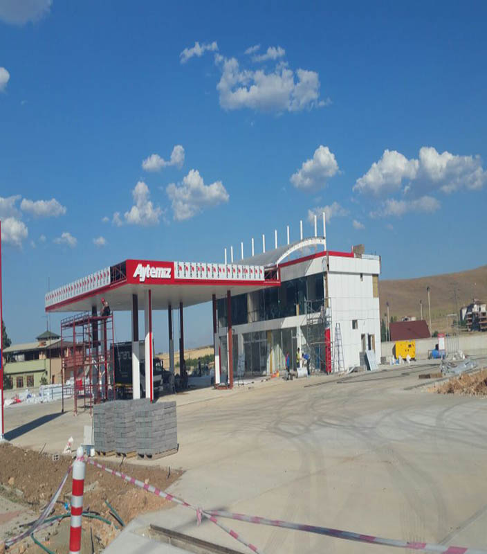 Elazığ Aytemiz Benzinlik İnşaat Tadilat ve dekorasyon Projesi