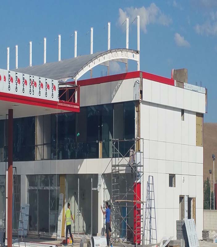 Elazığ Aytemiz Benzinlik İnşaat Tadilat ve dekorasyon Projesi