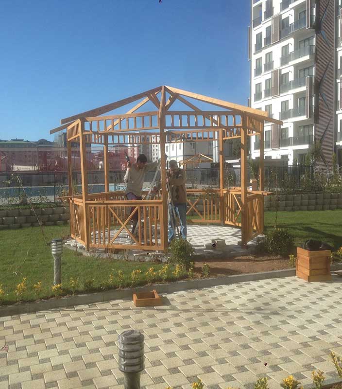 Pendik Sitesi Mantar Çatı Kamelya Projesi