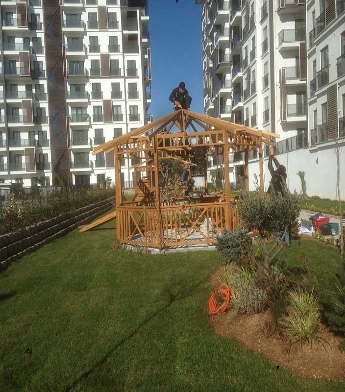 Pendik Sitesi Mantar Çatı Kamelya Projesi