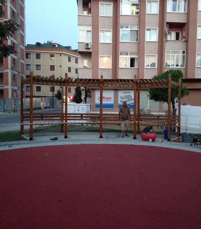Fatih Cami Pergole Kurulum  Projesi