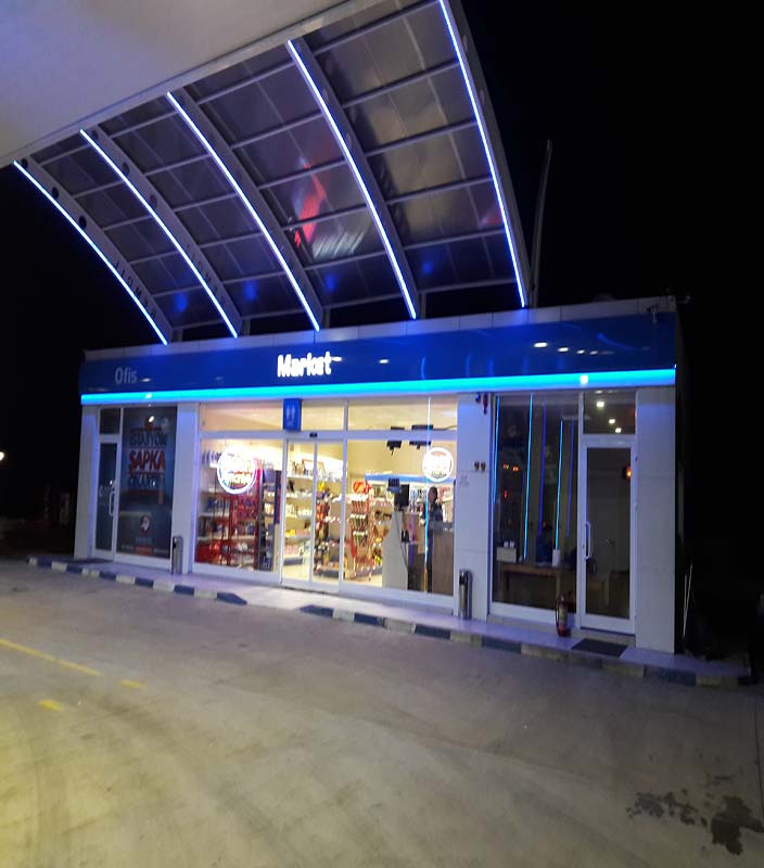 İzmit Kartepe Benzin istasyonu Tadilat Dekorasyon Projesi