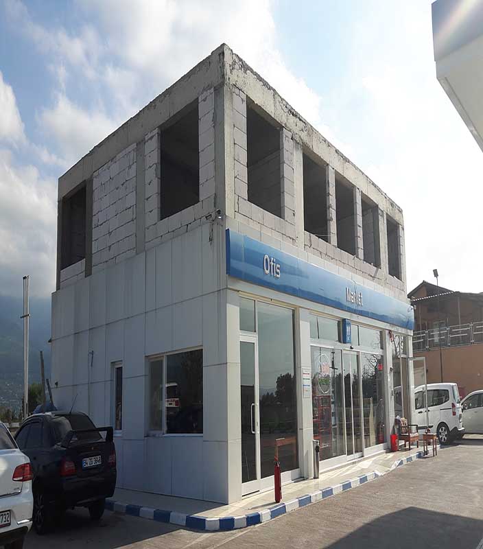 İzmit Kartepe Benzin istasyonu Tadilat Dekorasyon Projesi
