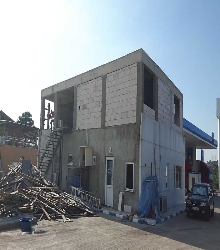 İzmit Kartepe Benzin istasyonu Tadilat Dekorasyon Projesi