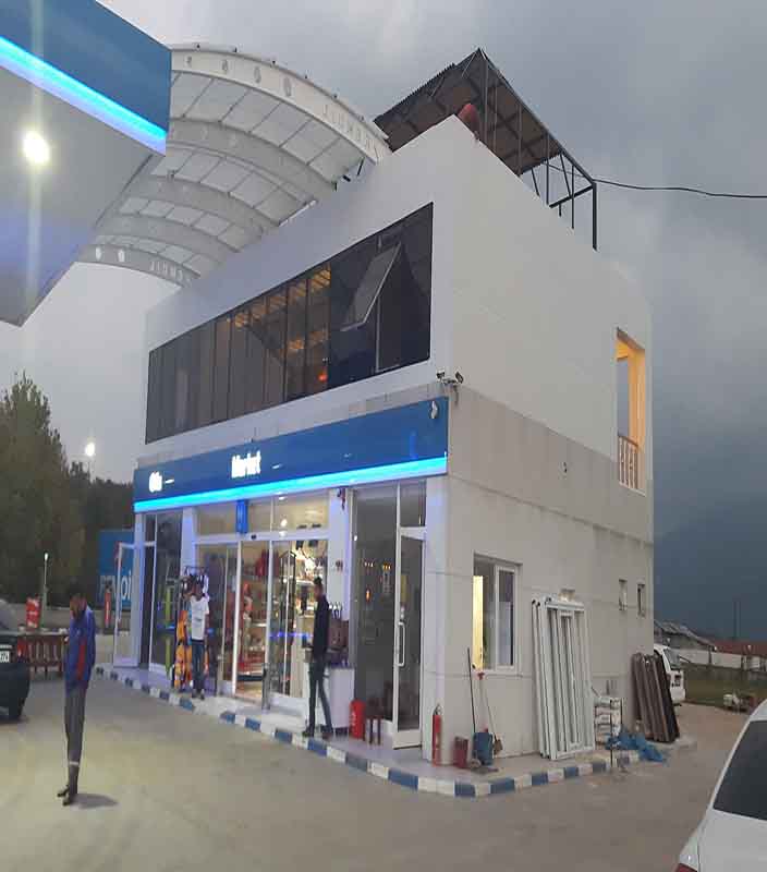 İzmit Kartepe Benzin istasyonu Tadilat Dekorasyon Projesi